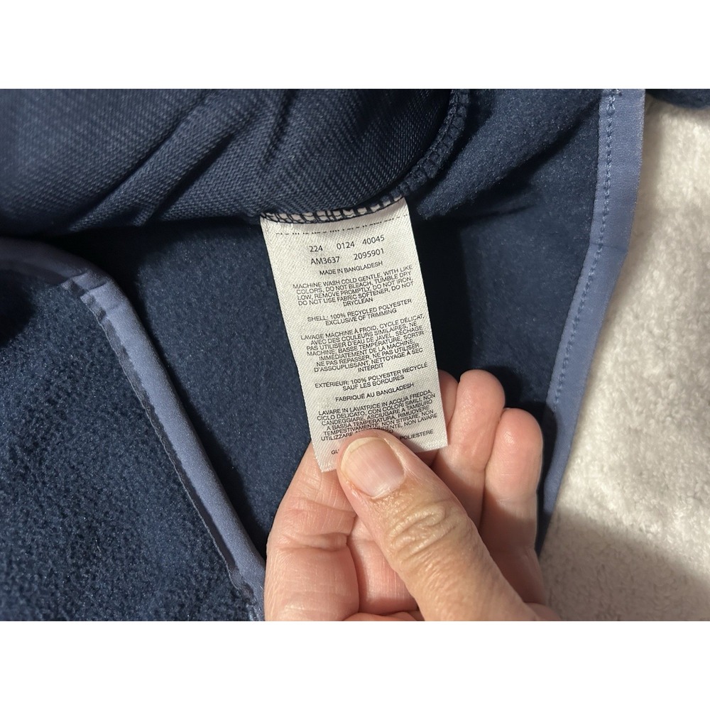 Columbia Sequoia Grove Men's Blue Small 1/2 Zip Fleece Pullover (B9) - Picture 5 of 6